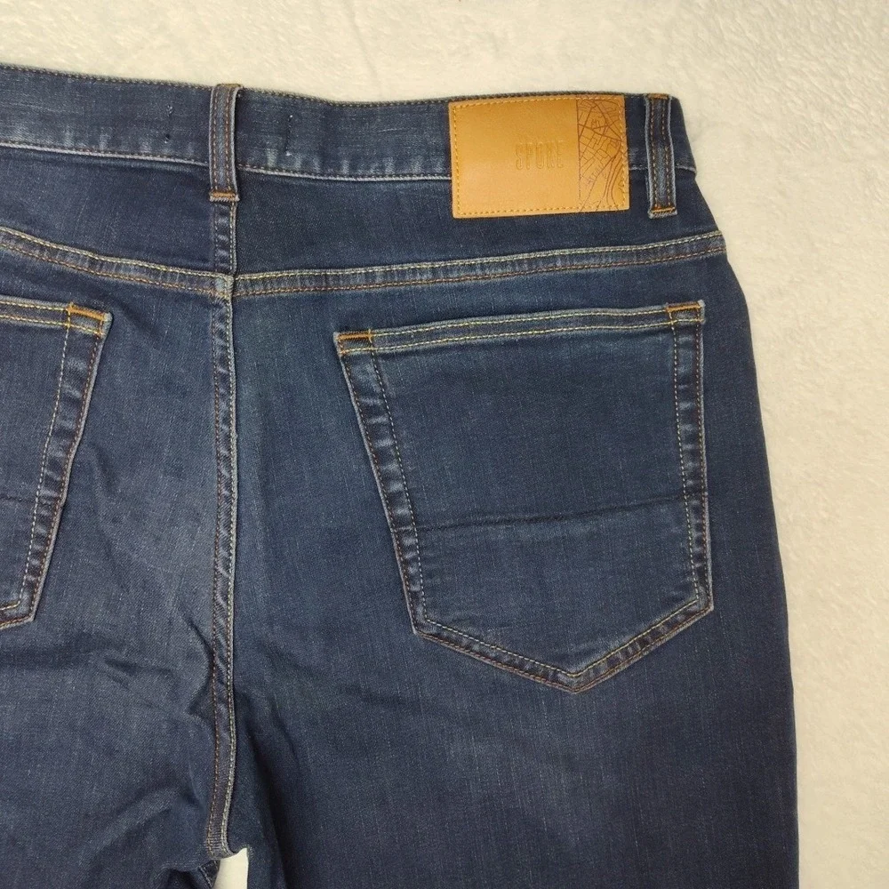 Spoke Jeans‎ Mens 32x30 Blue Build C Straight Medium Wash Denim Spoke Travel